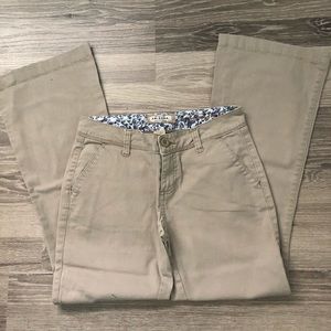 Arizona size 1 juniors khaki flares pants